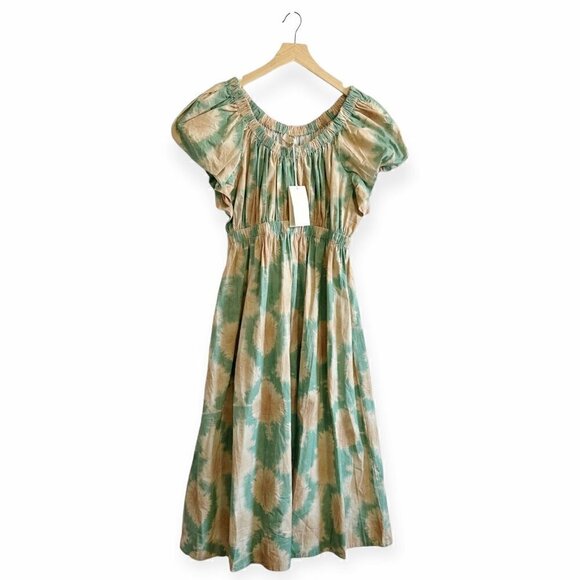 ULLA JOHNSON  Nanette Midi Dress Calcite, Size 10,‎ NWT - Picture 3 of 16